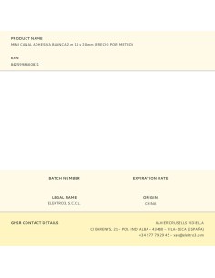 CANALETA ADHESIVA 10/20MM 2MTS 2