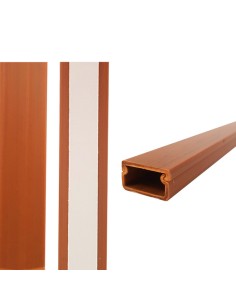 CANALETA ADHESIVA MADERA OSC. 19X11 2MTS