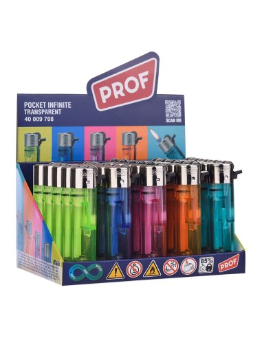 ENCENDEDOR DE PIEDRA, COLORES SURTIDOS TRANSPARENTES PROF