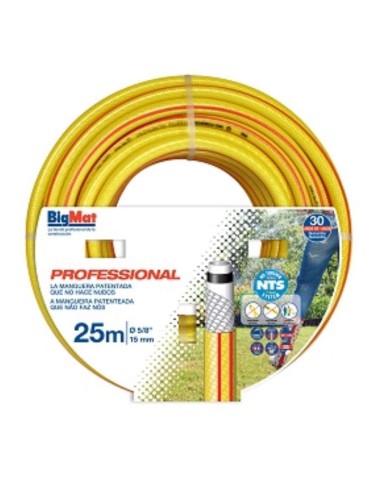 MANGUERA AGUA BIGMAT PROFESIONAL NTS 15X25 No Torsion Systen" "