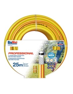 MANGUERA AGUA BIGMAT PROFESIONAL NTS 19X25 No Torsion Systen" "