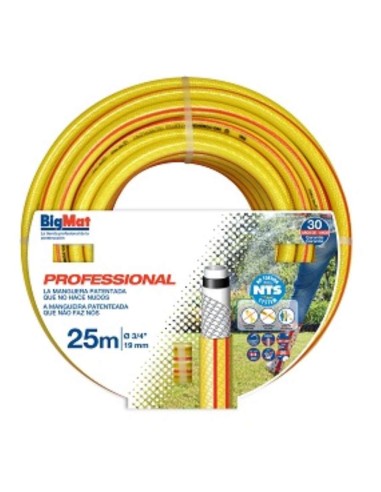 MANGUERA AGUA BIGMAT PROFESIONAL NTS 19X25 No Torsion Systen" "