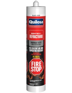 MASILLA FIRE STOP SINTEX REFRACTARIO NEGRO 310 ML