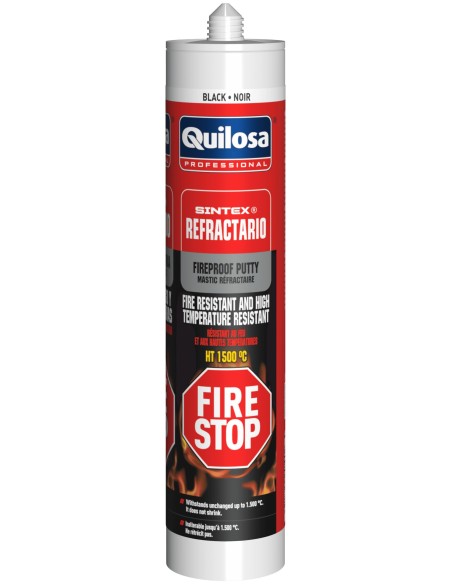 MASILLA FIRE STOP SINTEX REFRACTARIO NEGRO 310 ML