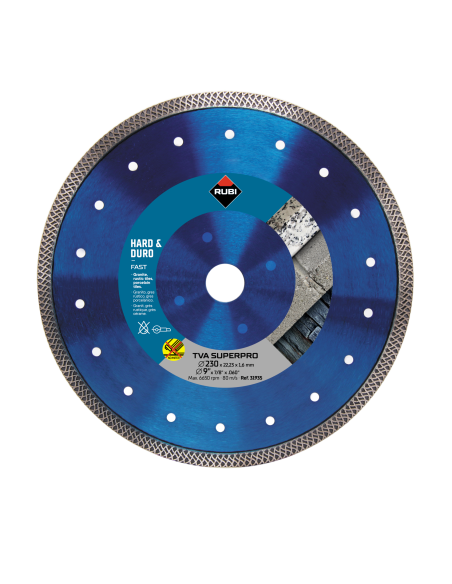 DISCO C/S 230 TURBO TVA SUPERPRO MATERIALES DUROS