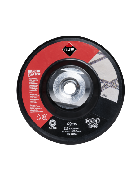 DISCO LAM.100/120 GRIT MED.å115MM M14