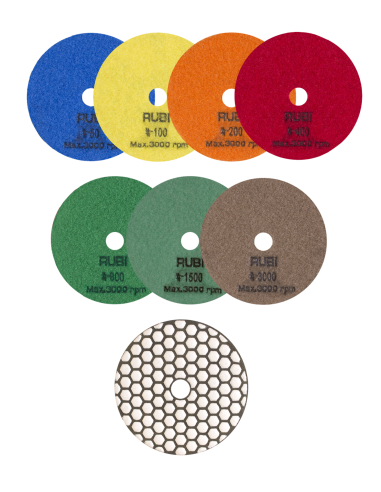 DISCO PULIDO DIAM. SECO å100 MM GR.50