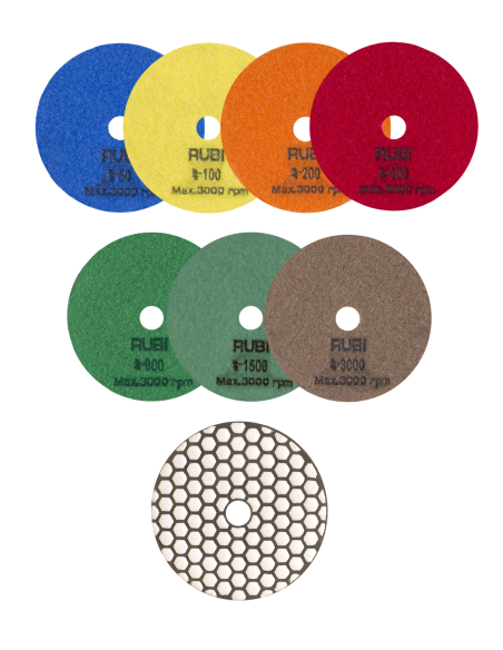 DISCO PULIDO DIAM. SECO å100 MM GR.50