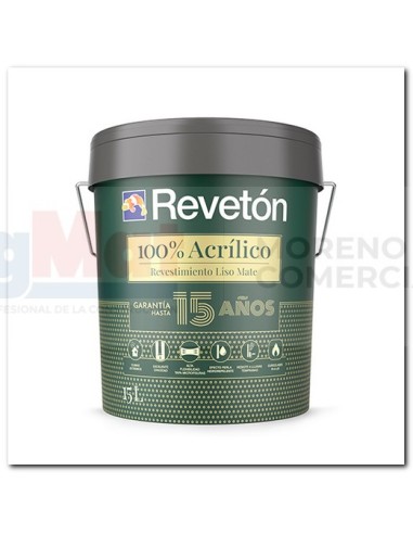 REVETON 100% ACRILICO LISO EXTRAMATE 15LTS