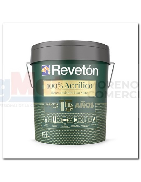 REVETON 100% ACRILICO LISO EXTRAMATE 15LTS