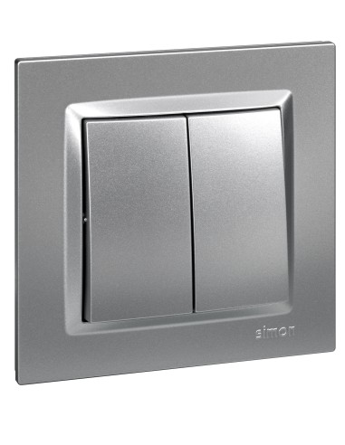 DOBLE CONMUTADOR ALUMINIO