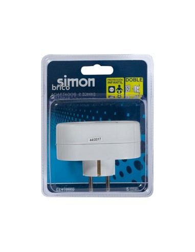 ADAPTADOR SCHUKO 2 TOMAS 16A FRONTALES