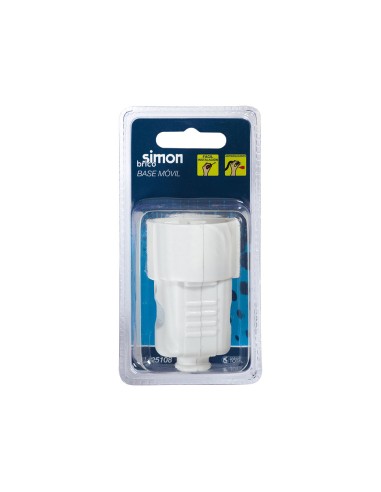 BASE MOVIL TT.LAT.10/16A 250V.NORMAS NEGRA