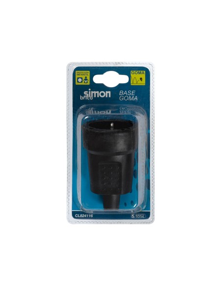 BASE MOVIL 10/16A.GOMA NEGRO