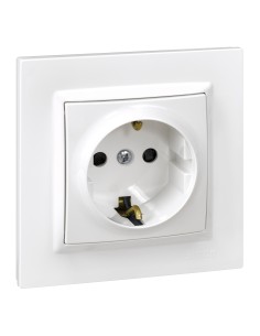 ENCHUFE SCHUKO BLANCO SERIE 10