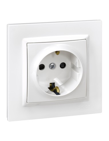 ENCHUFE SCHUKO BLANCO SERIE 10