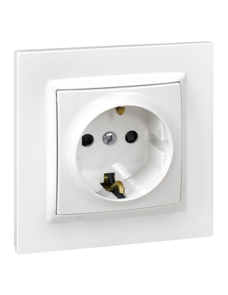 ENCHUFE SCHUKO BLANCO SERIE 10