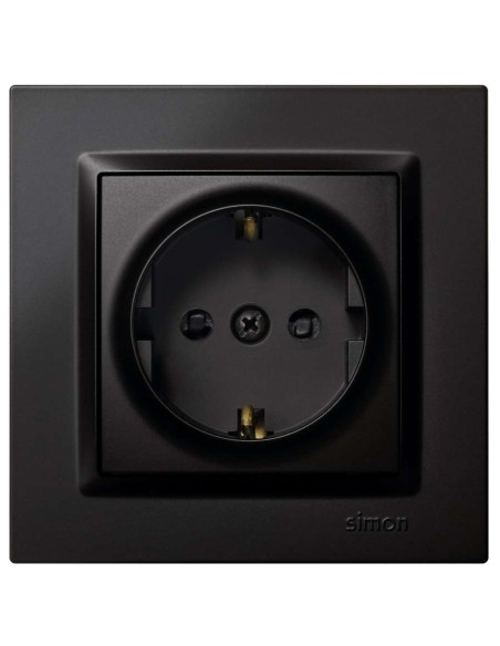 ENCHUFE SCHUKO GRAFITO S10