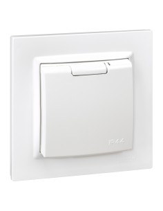 ENCHUFE SCHUKO MONOBLOC BLANCO IP44 SERIE 10