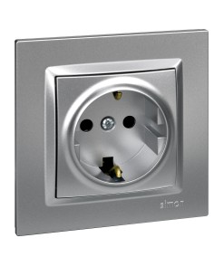 ENCHUFE SCHUKO ALUMINIO SERIE 10