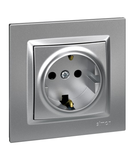 ENCHUFE SCHUKO ALUMINIO SERIE 10