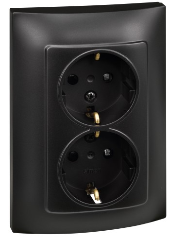 DOBLE BASE ENCHUFE CON TT GRAFITO