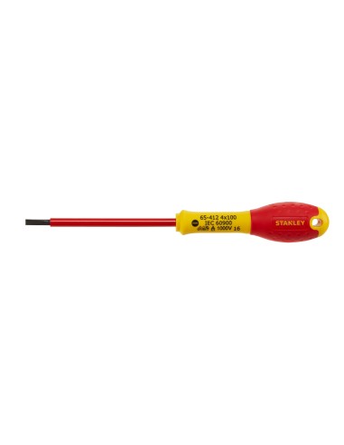 DESTORNILLADOR DE ELECTRICISTA AISLADO FATMAX PLANA 4X100MM