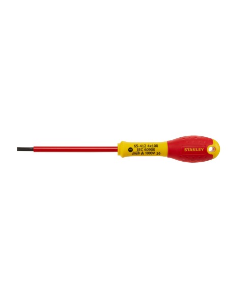 DESTORNILLADOR DE ELECTRICISTA AISLADO FATMAX PLANA 4X100MM