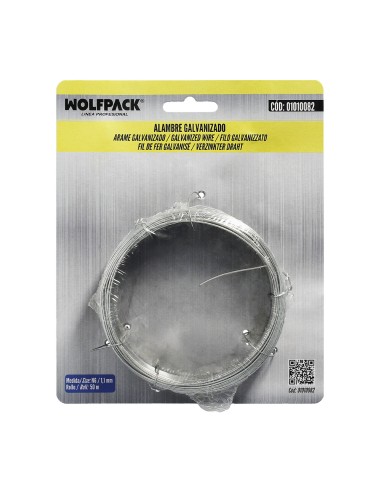 Alambre Galvanizado 1,10mm / 6 (Rollo 50 metros)