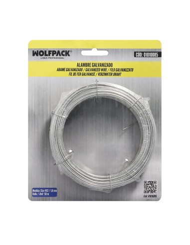 Alambre Galvanizado 1,80mm / 12 (Rollo 50 metros)