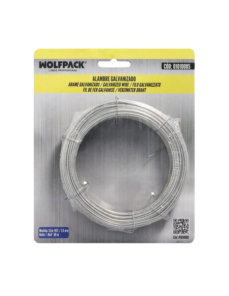 Alambre Galvanizado 1,80mm / 12 (Rollo 50 metros)