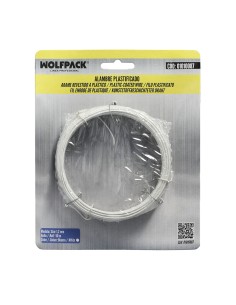 Alambre Plastificado 1,2 mm. Blanco (Rollo 50 metros)