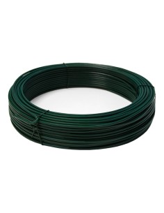Alambre plastificado Verde Rollo 25 Kg. / Nº17