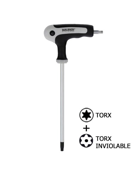 Llave Torx Maurer Con Mango "T" T09 Inviolable
