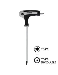 Llave Torx Maurer Con Mango "T" T15 Inviolable