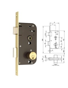 Cerradura Yale 45-hl/ 80