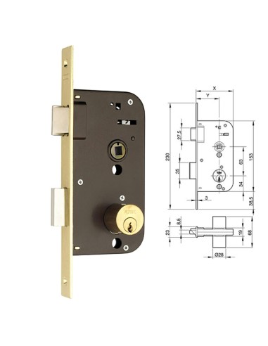 Cerradura Yale 45-hl/ 80