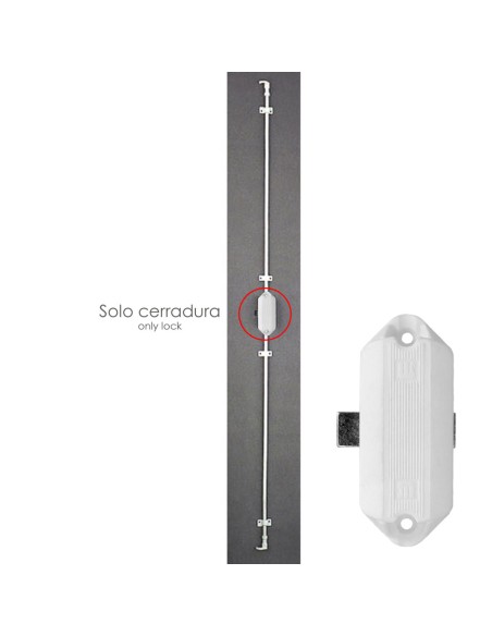 Cerradura Falleba Sin Llave 93/ Blanco