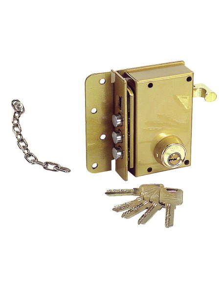 Cerradura Ucem Seguridad 4500-s-he/ Izquierda