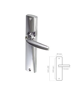 Juego Manivelas Para Puertas "Ayr" Ref 540 Cromo