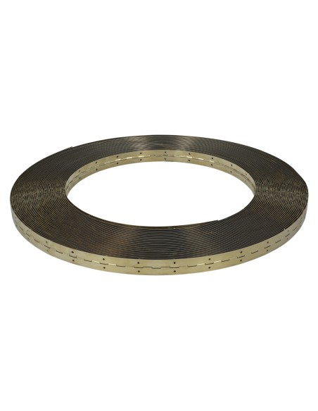 Bisagra Piano Hierro Latonado 32 mm. Rollo 50 Metros