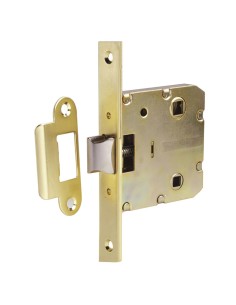 Picaporte Wolfpack 2000- 50 Hierro Latonado Canto Cuadrado