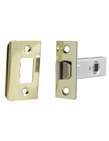 Picaporte Wolfpack Canto Cuadrado 45 mm. Hierro Latonado