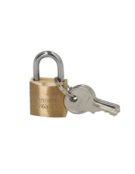 Candado Laton Arco Normal 20 mm.