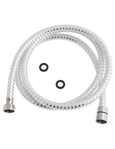 Flexo Ducha PVC Blanco/Plata 1,50 metros