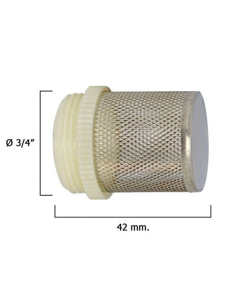 Filtro Inoxidable Para Válvula Retencion 3/4"