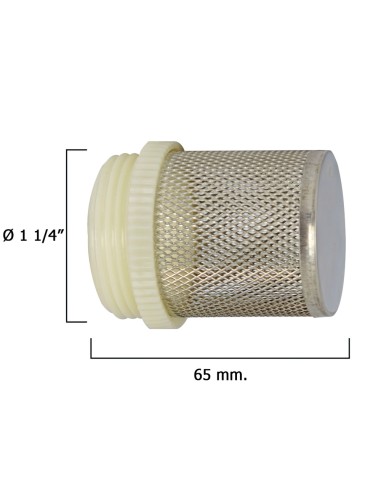 Filtro Inoxidable Para Válvula Retencion 1 1/4"