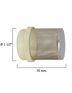 Filtro Inoxidable Para Válvula Retencion 1 1/2"