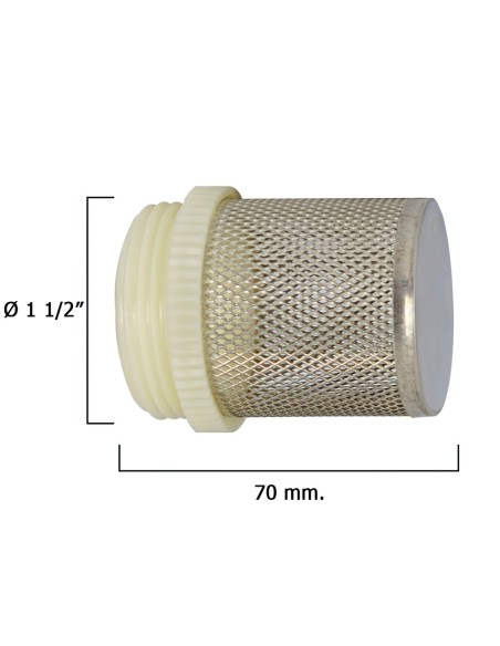Filtro Inoxidable Para Válvula Retencion 1 1/2"