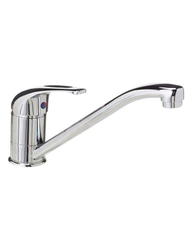 Monomando Fregadero Con Caño Horizontal Con Cartucho Ceramico Ø 40 mm.